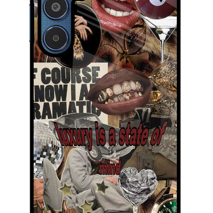 Luxury Samsung M35 5G Glass Case
