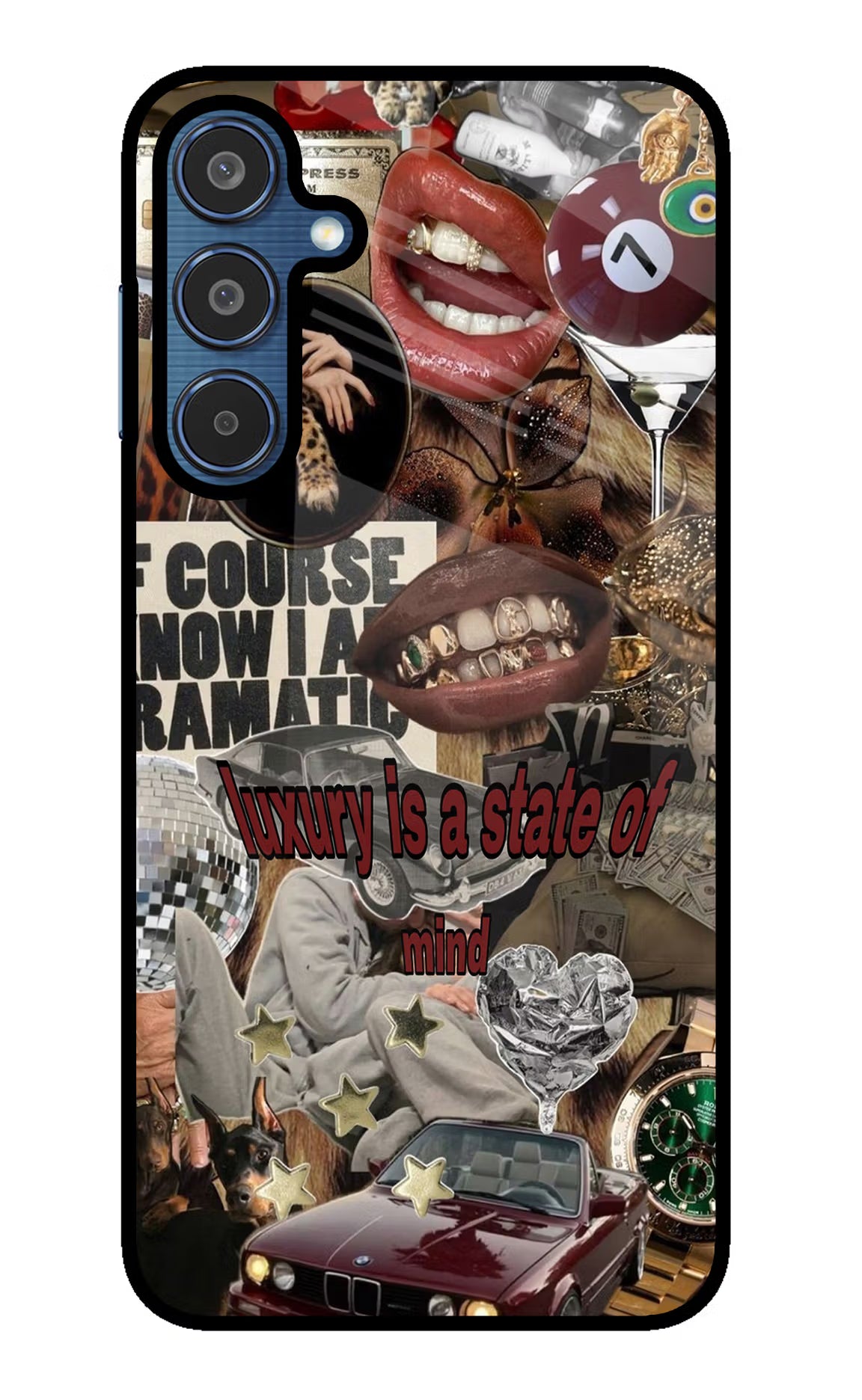 Luxury Samsung M35 5G Glass Case