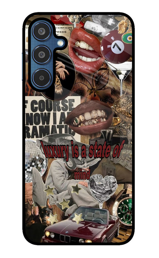 Luxury Samsung M35 5G Glass Case