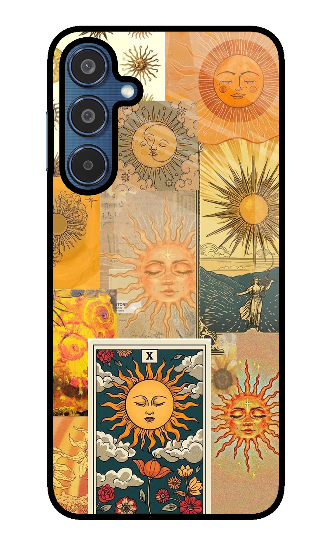 Sun Samsung M35 5G Glass Case Back Cover by Casekaro