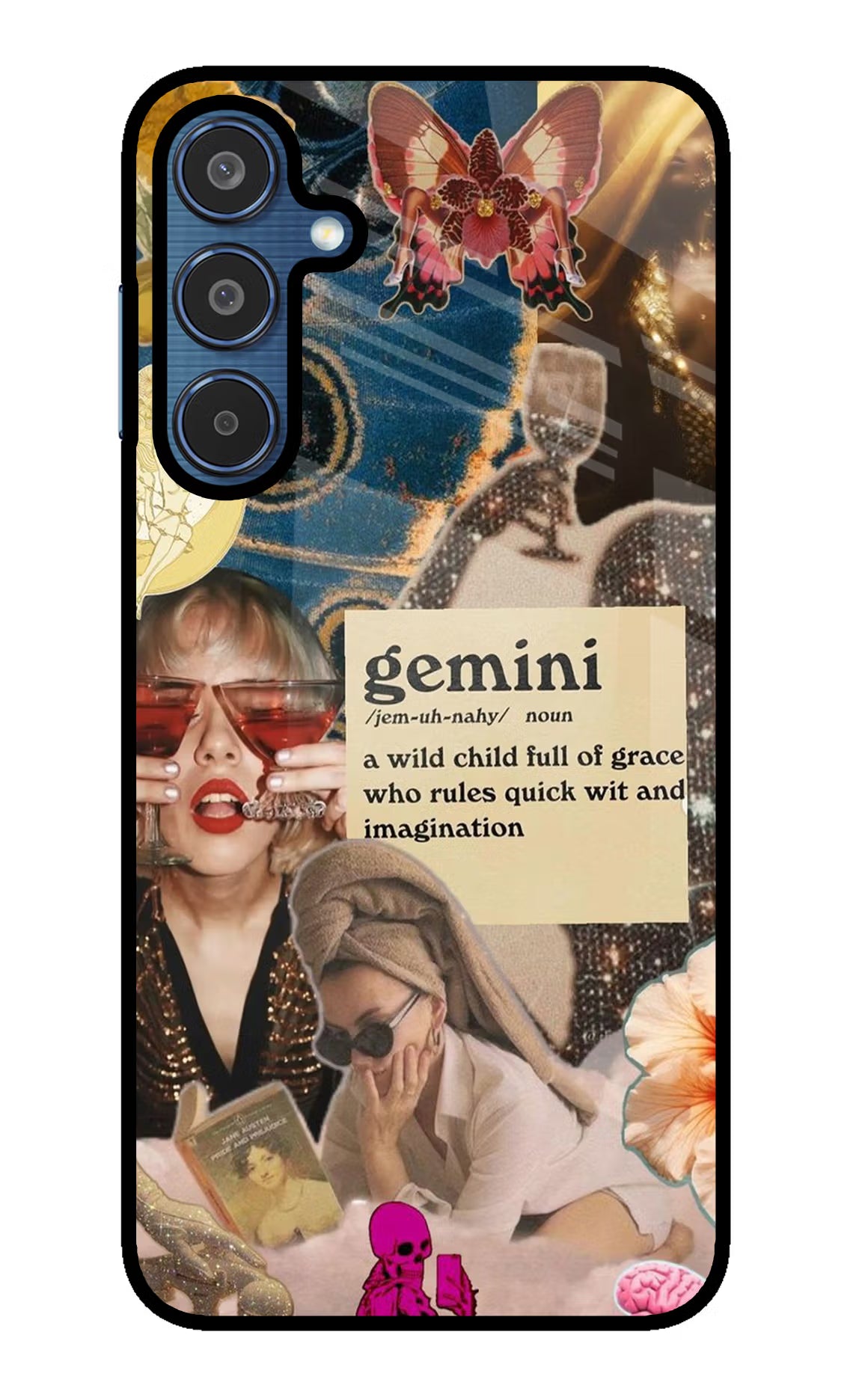 Gemini Zodiac Samsung M35 5G Glass Case