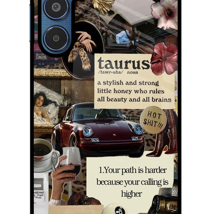 Taurus Zodiac Samsung M35 5G Glass Case