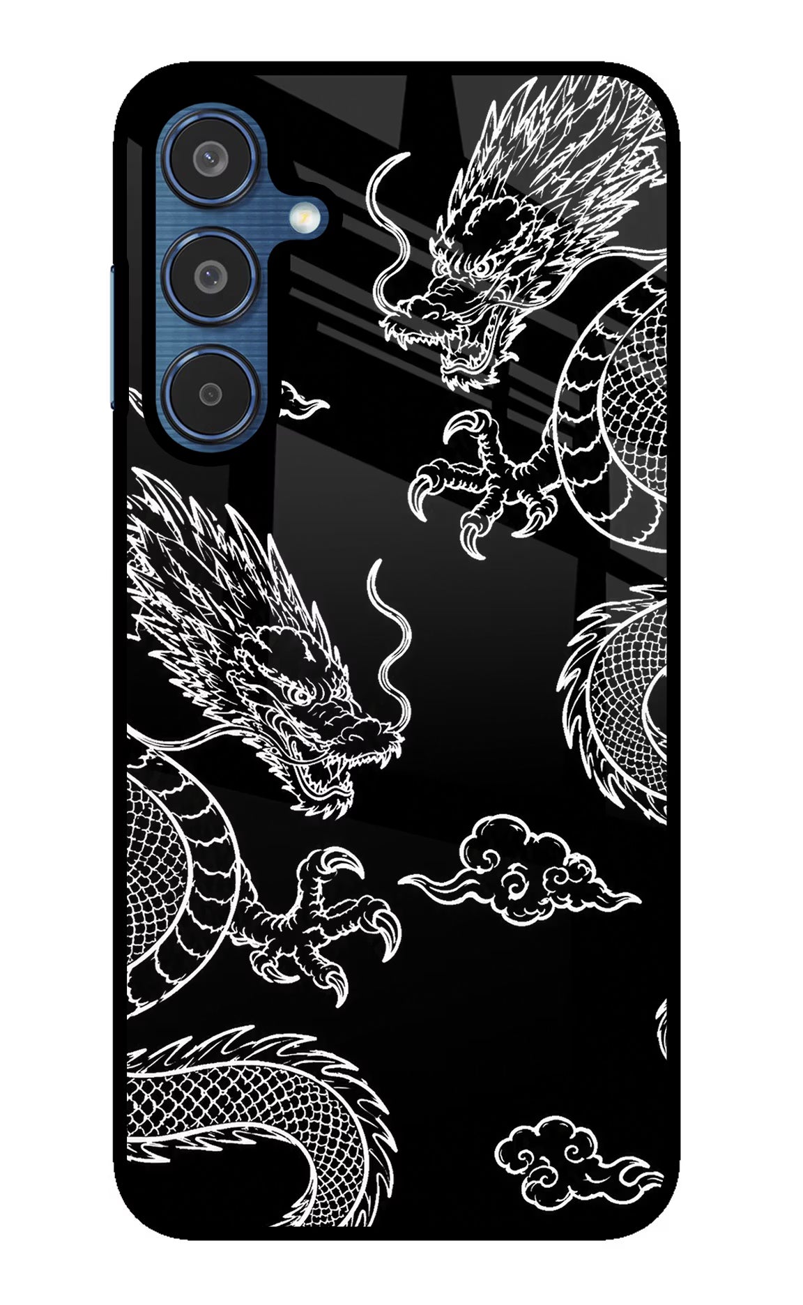 Twin Dragons Samsung M35 5G Glass Case