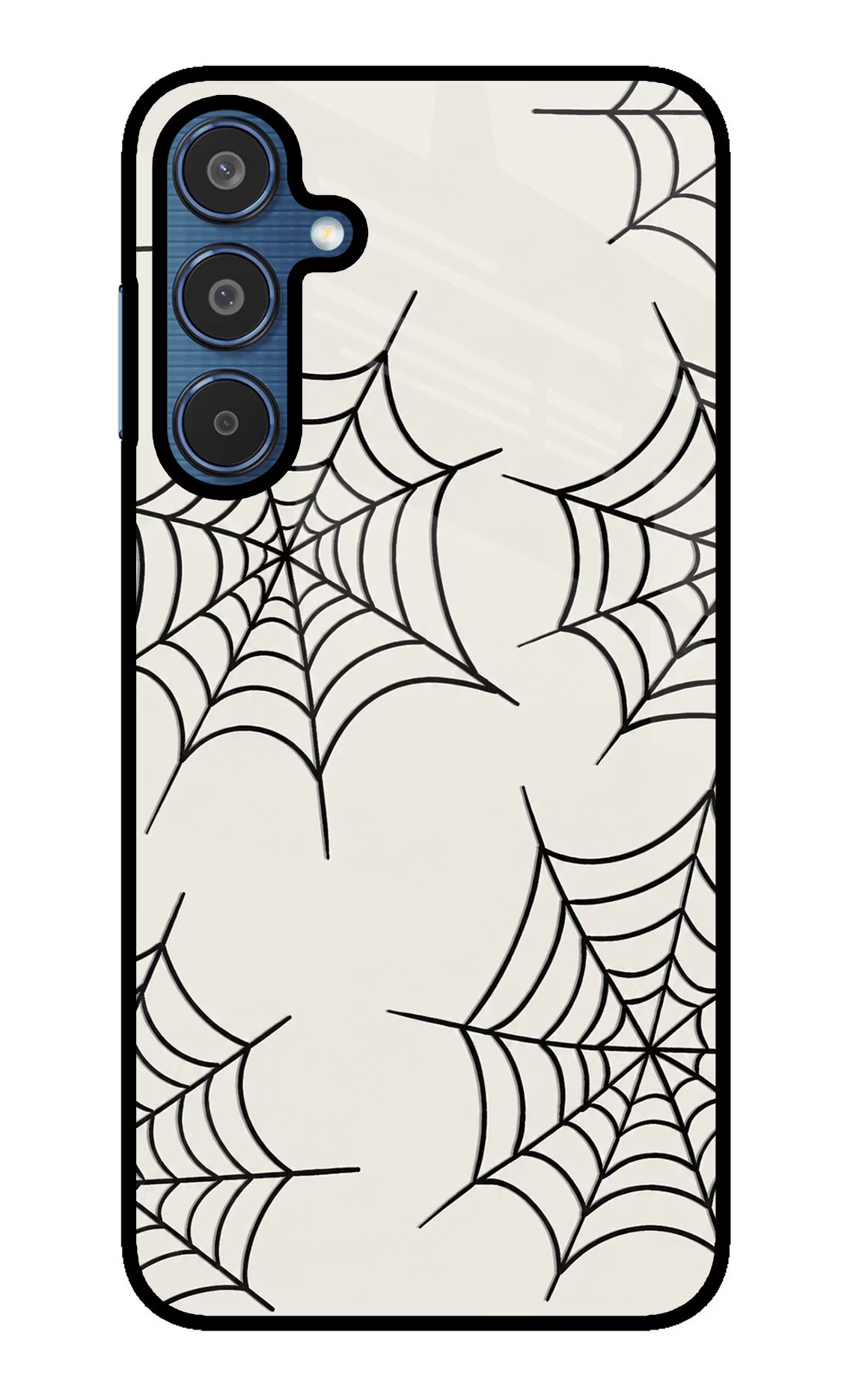 Spider Web Samsung M35 5G Glass Case