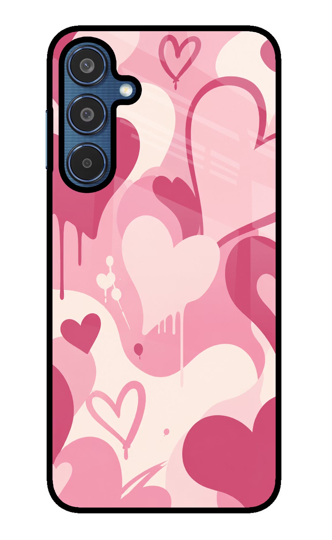 Hearty case Samsung M35 5G Glass Case Back Cover by Casekaro