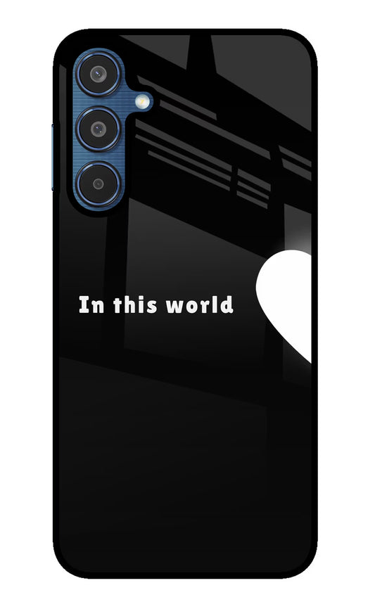 This World Samsung M35 5G Glass Case