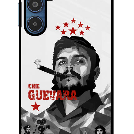 Che Guevara Iconic Samsung M35 5G Glass Case Back Cover by Casekaro