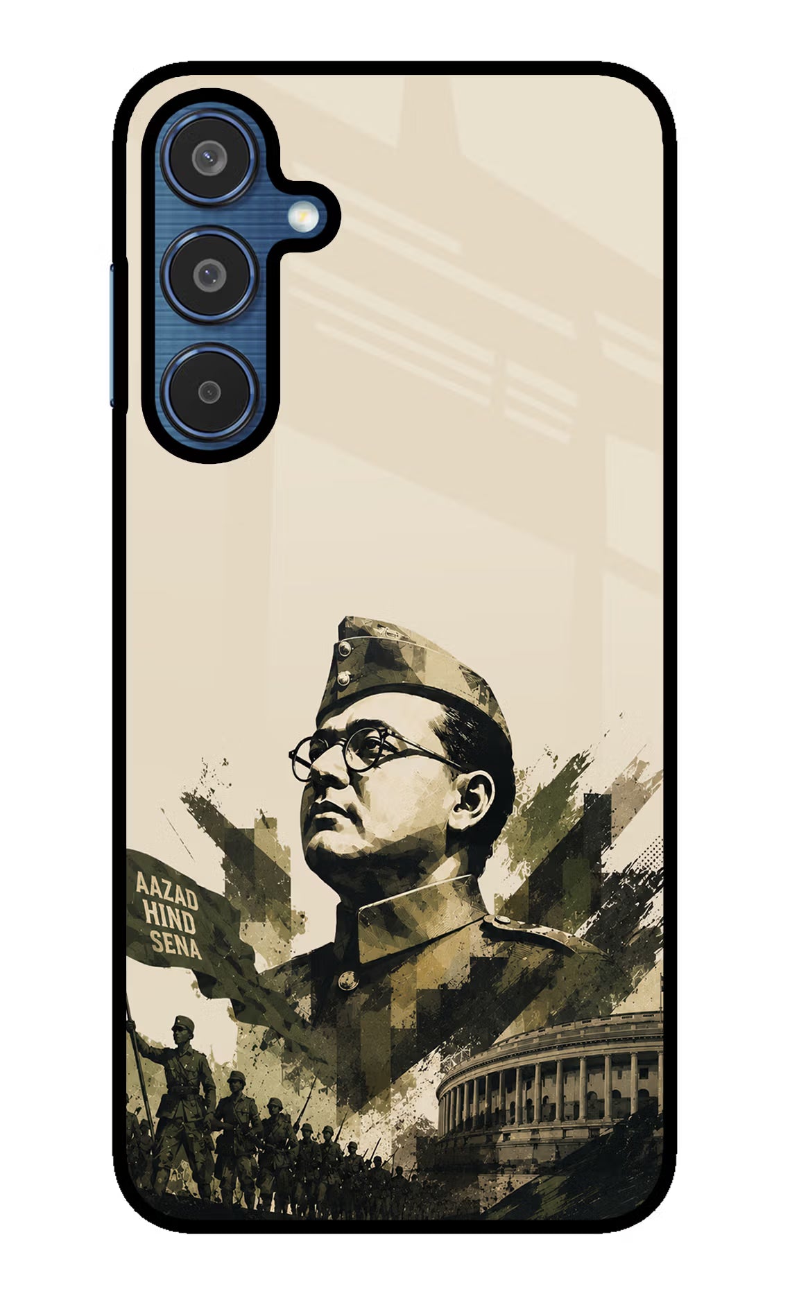 Netaji Rising Samsung M35 5G Glass Case