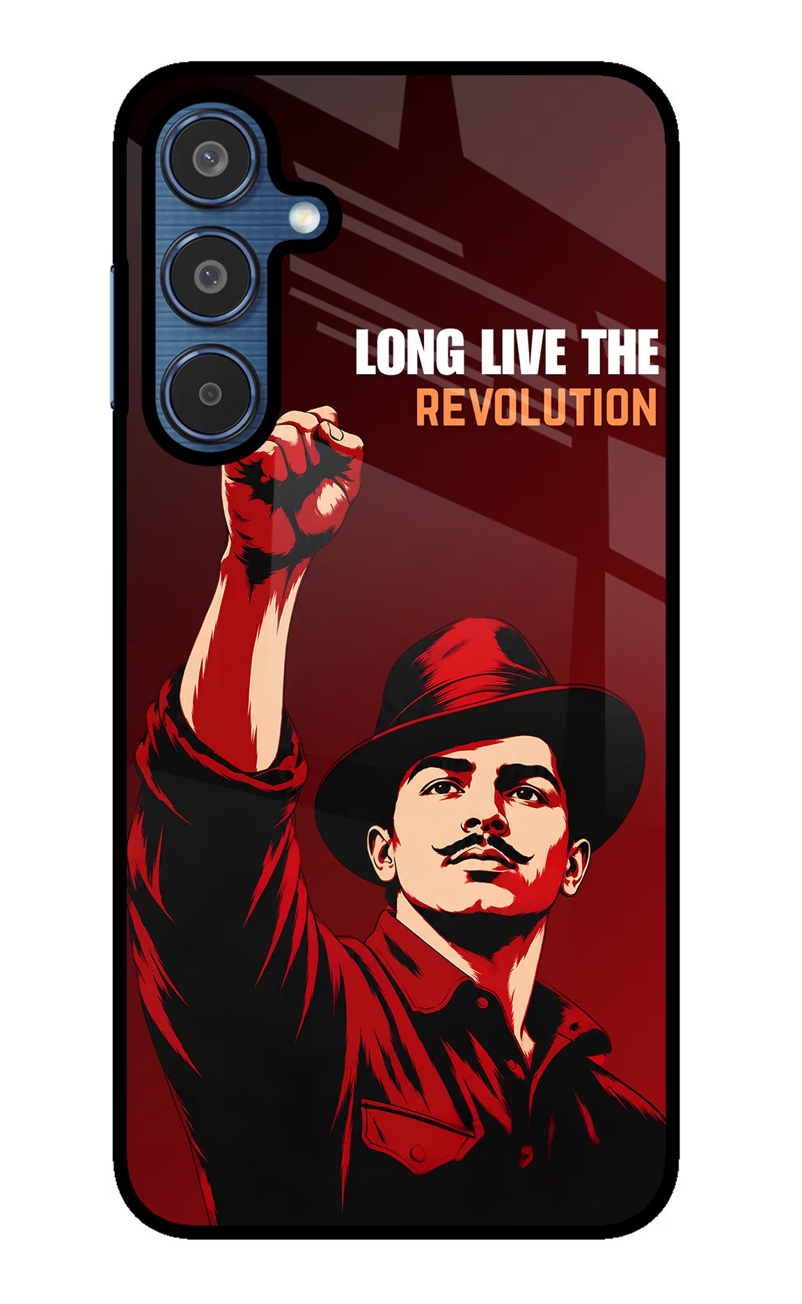 Bhagat Singh Revolution Samsung M35 5G Glass Case