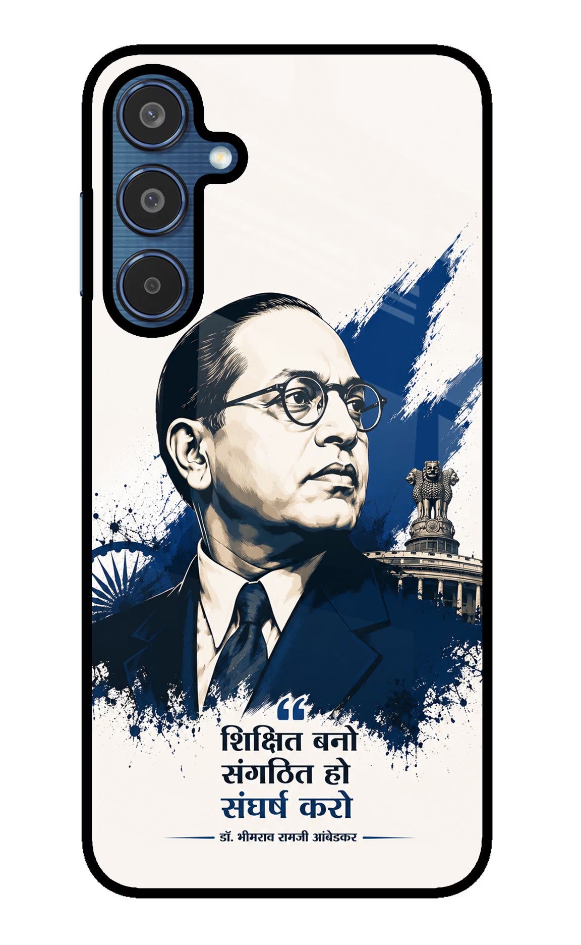 Bhagat Singh Trio Samsung M35 5G Glass Case