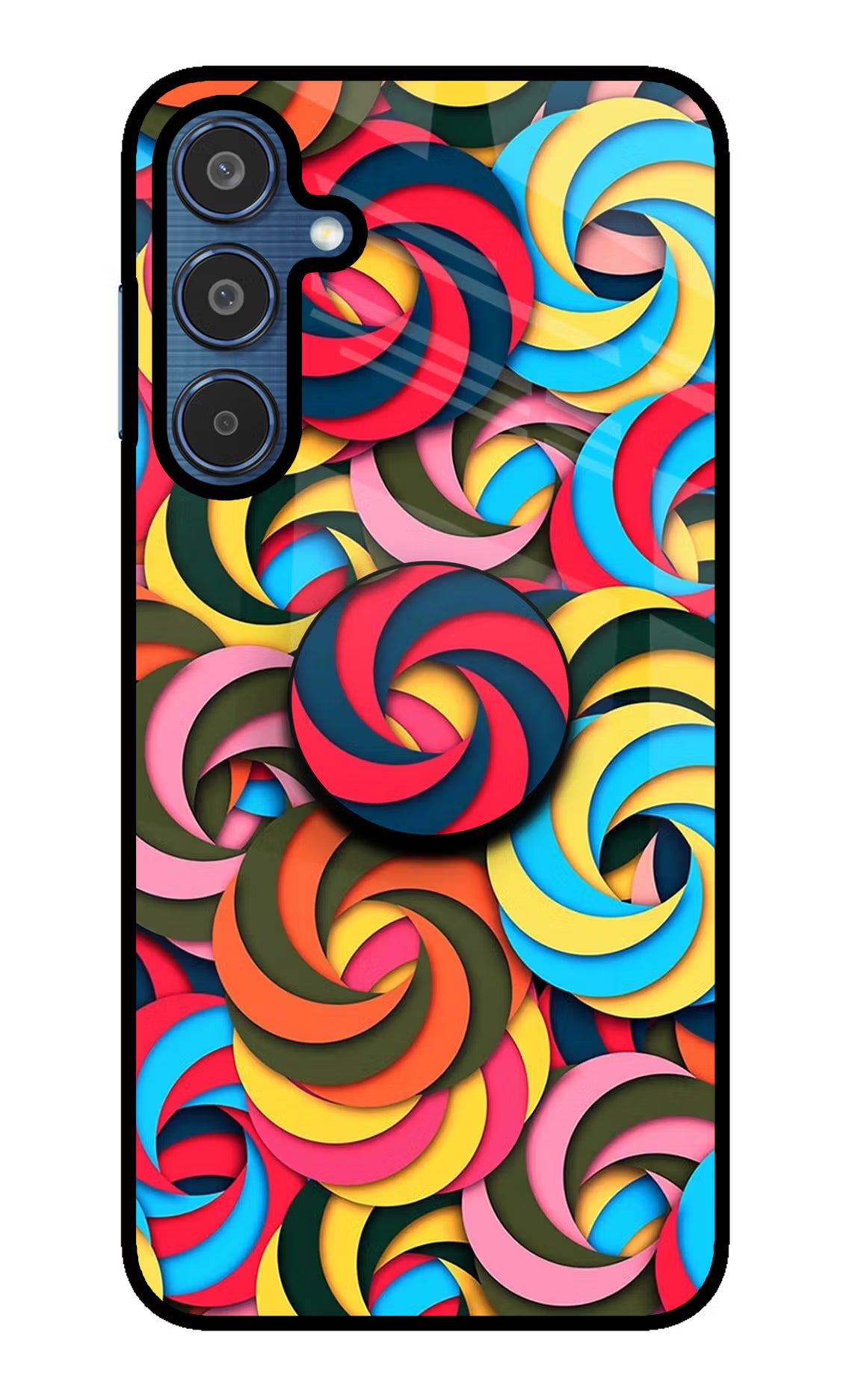 Spiral Pattern Samsung M35 5G Pop Case by Casekaro