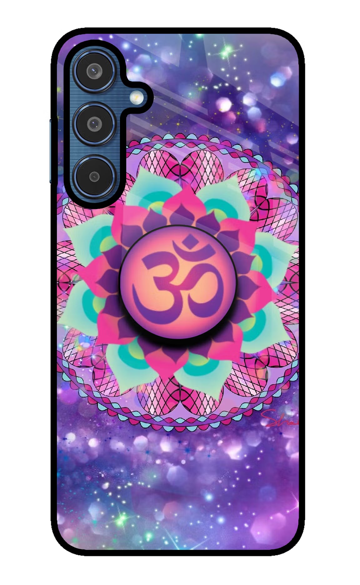 Om Purple Samsung M35 5G Pop Case by Casekaro