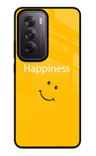 Happiness With Smiley Oppo Reno12 5G Glass Case