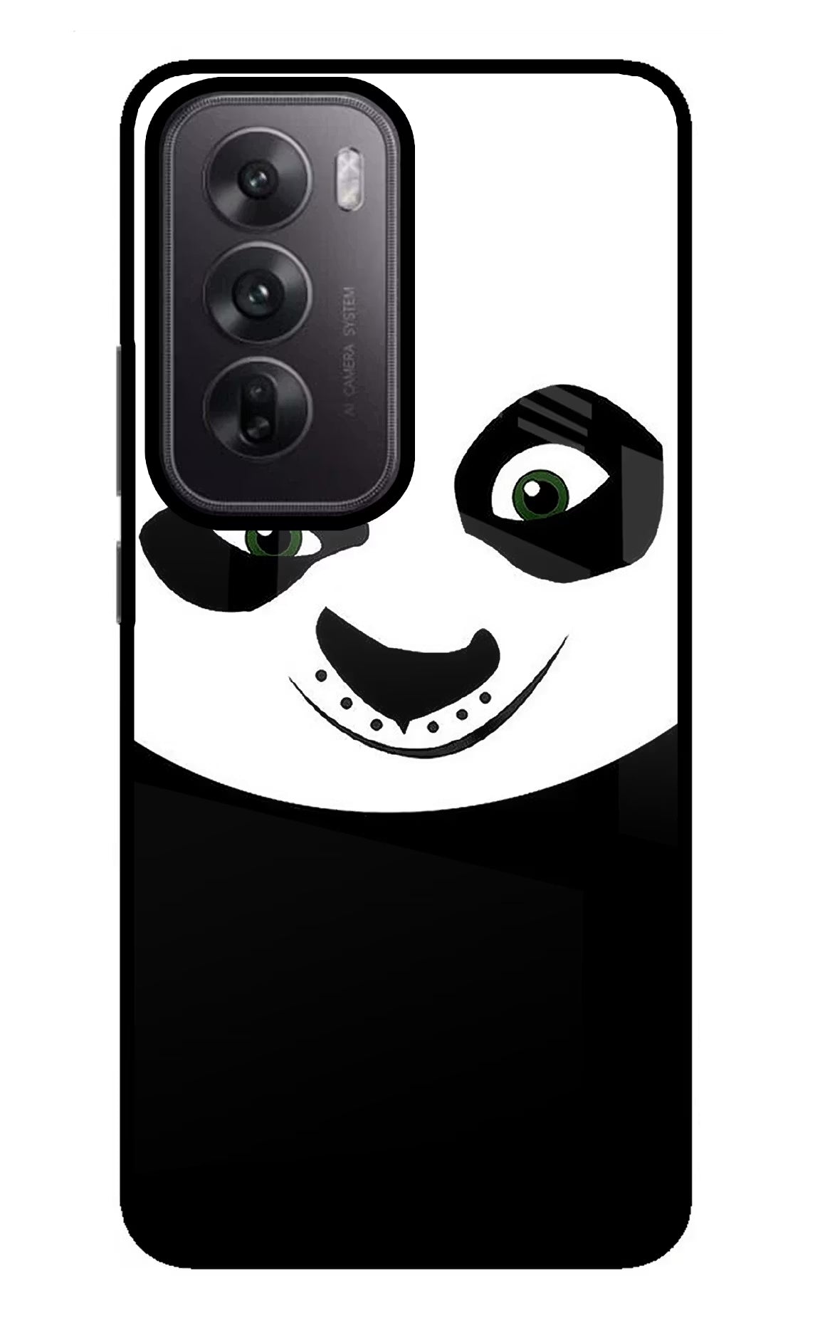 Panda Oppo Reno12 5G Glass Case Back Cover by Casekaro
