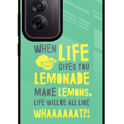 Quote Oppo Reno12 5G Glass Case Back Cover by Casekaro