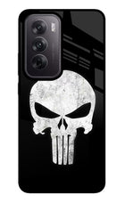 Punisher Skull Oppo Reno12 5G Glass Case