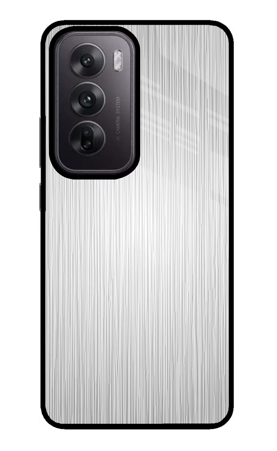 Wooden Grey Texture Oppo Reno12 5G Glass Case