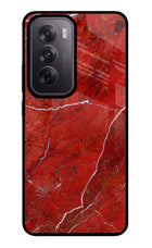 Red Marble Design Oppo Reno12 5G Glass Case