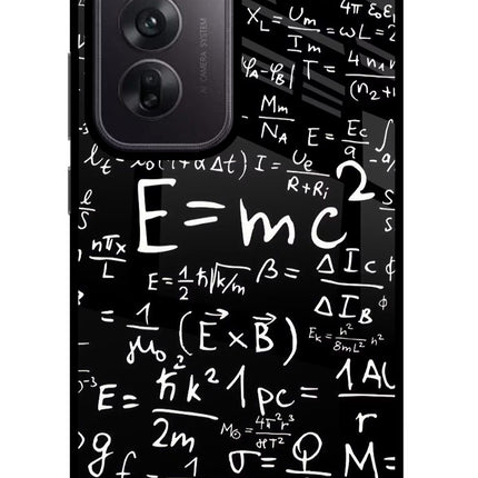 Physics Formula Oppo Reno12 5G Glass Case Back Cover by Casekaro