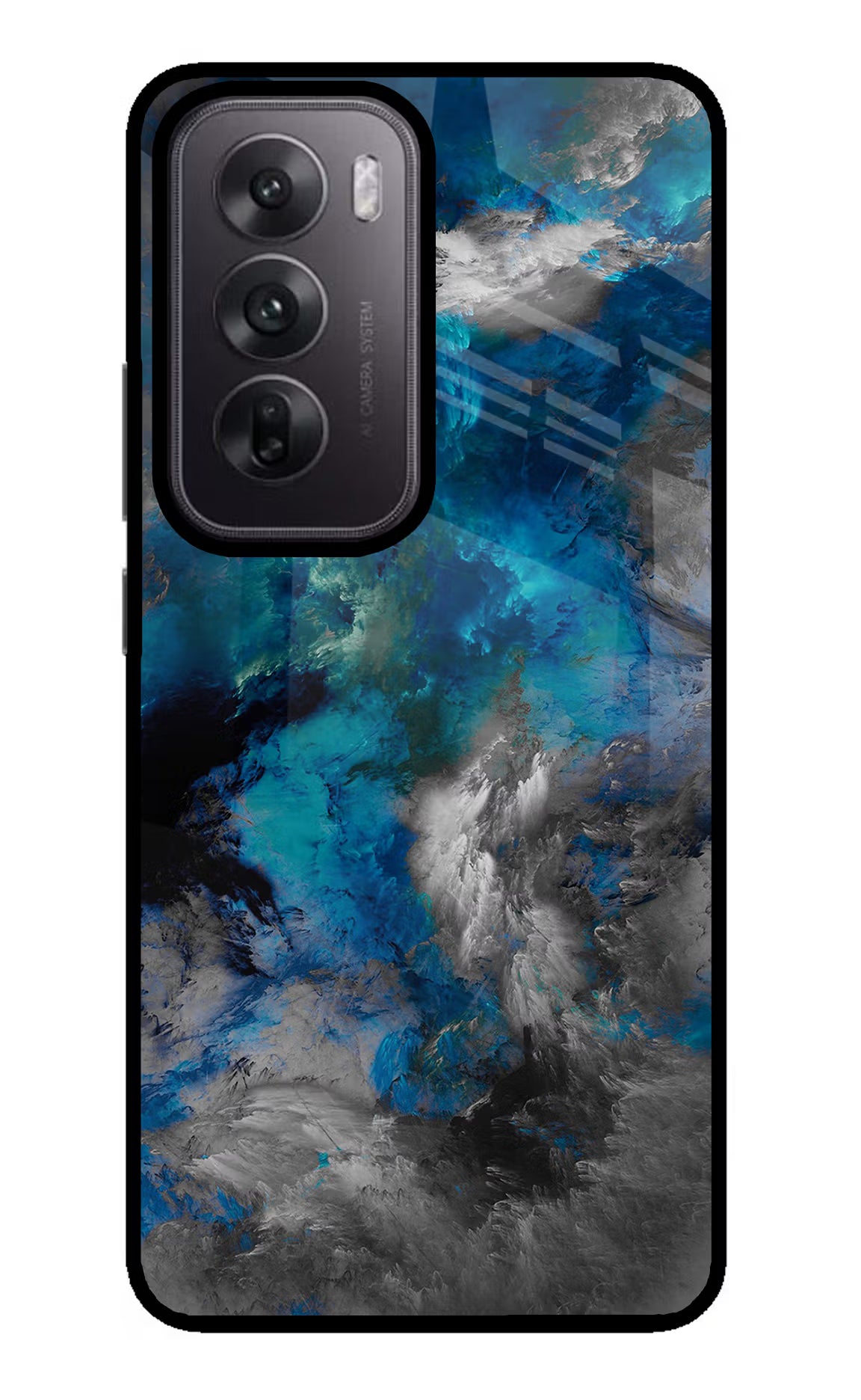 Artwork Oppo Reno12 5G Glass Case Back Cover by Casekaro