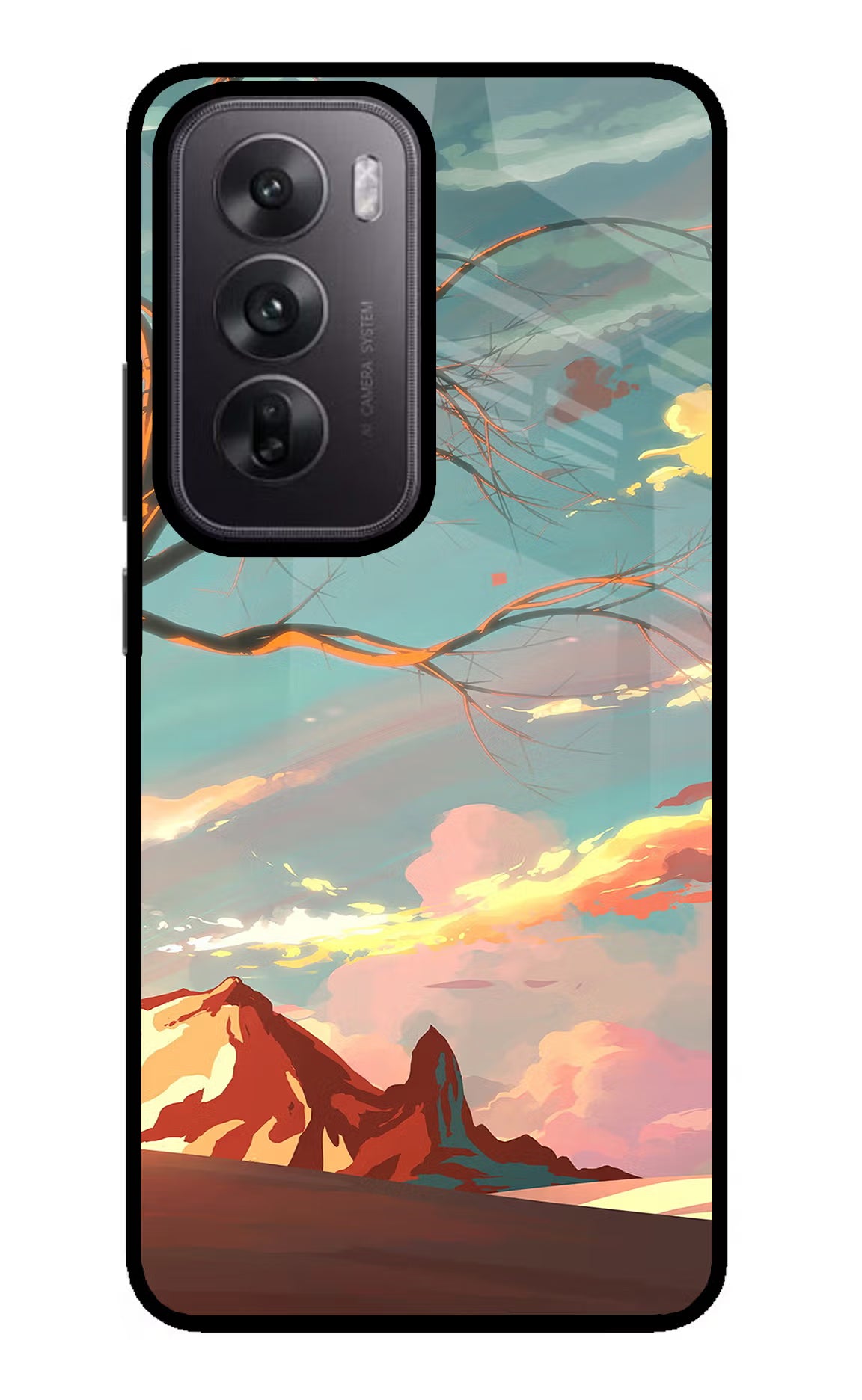 Scenery Oppo Reno12 5G Glass Case Back Cover by Casekaro