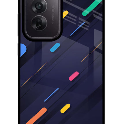 Abstract Design Oppo Reno12 5G Glass Case