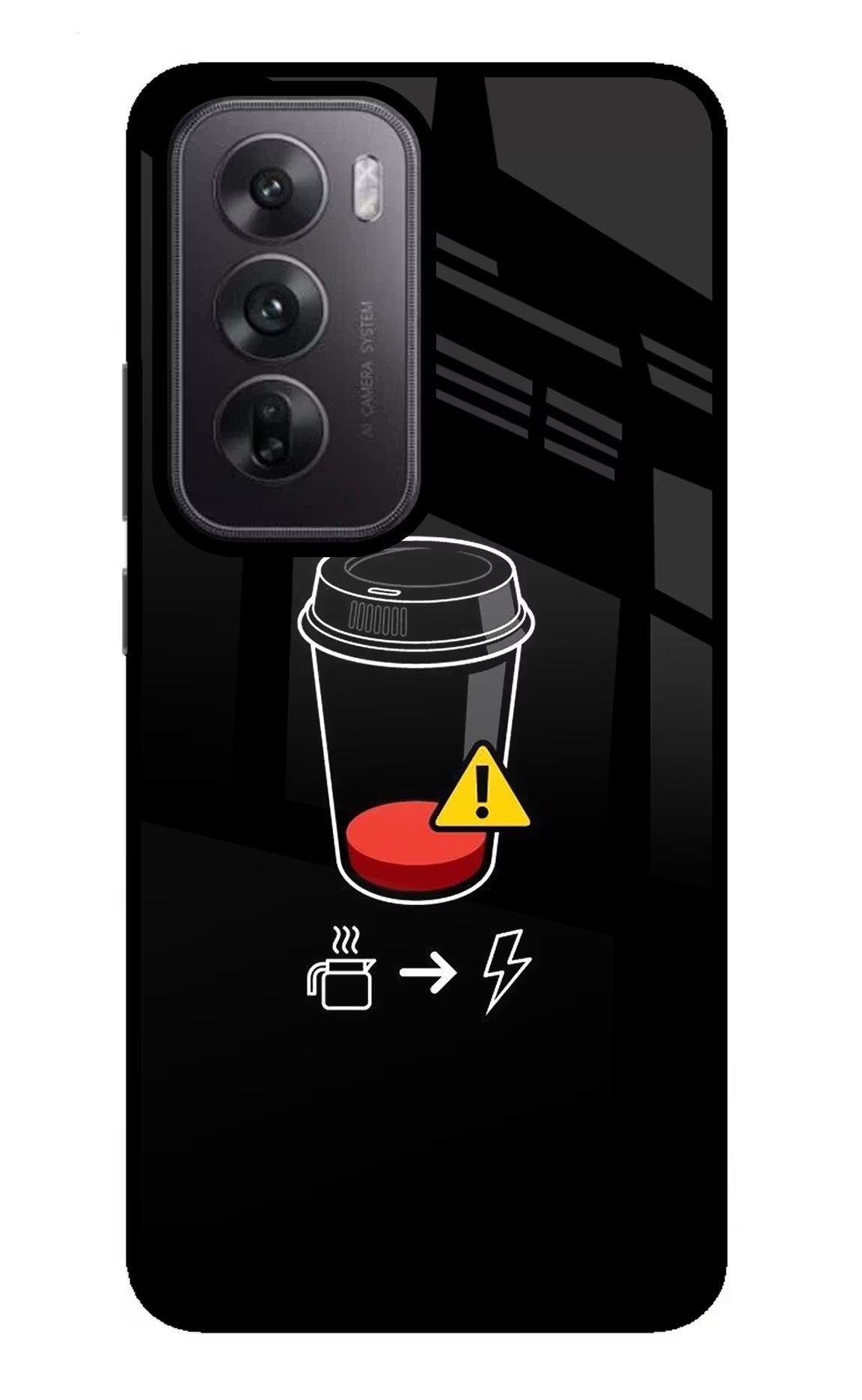 Coffee Oppo Reno12 5G Glass Case