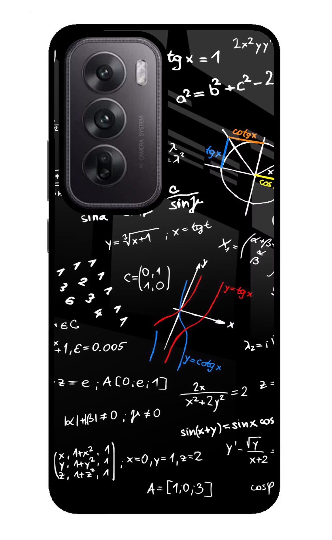 Mathematics Formula Oppo Reno12 5G Glass Case Back Cover by Casekaro