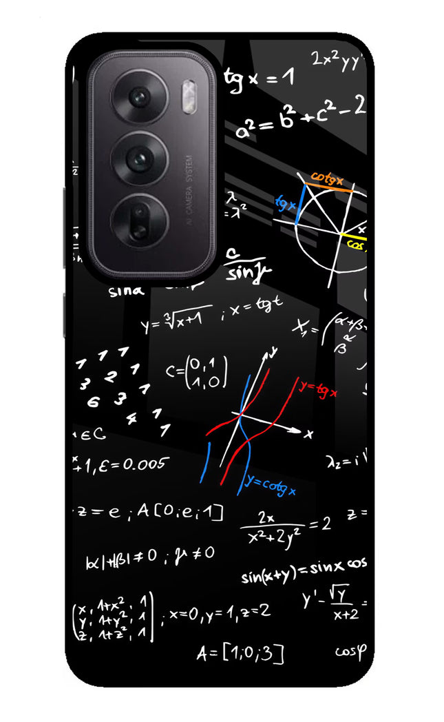 Mathematics Formula Oppo Reno12 5G Glass Case