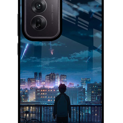 Anime Oppo Reno12 5G Glass Case Back Cover by Casekaro
