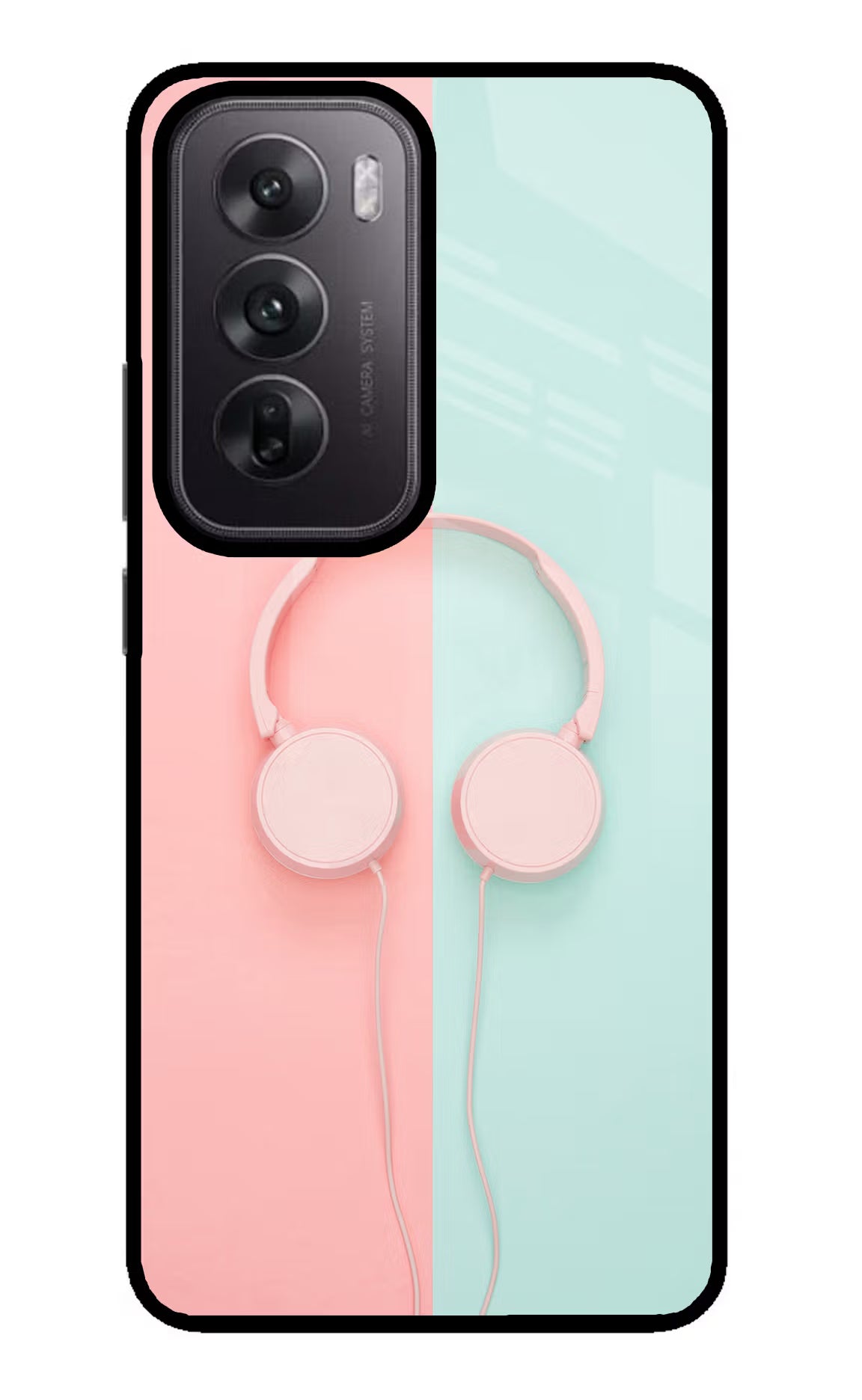 Music Lover Oppo Reno12 5G Glass Case Back Cover by Casekaro