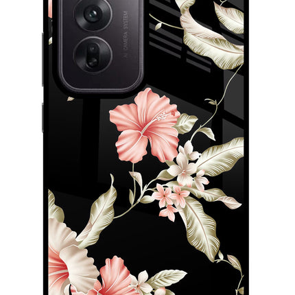 Flowers Oppo Reno12 5G Glass Case