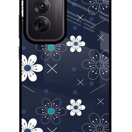 Flowers Oppo Reno12 5G Glass Case