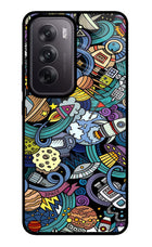 Space Abstract Oppo Reno12 5G Glass Case