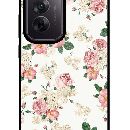 Flowers Oppo Reno12 5G Glass Case