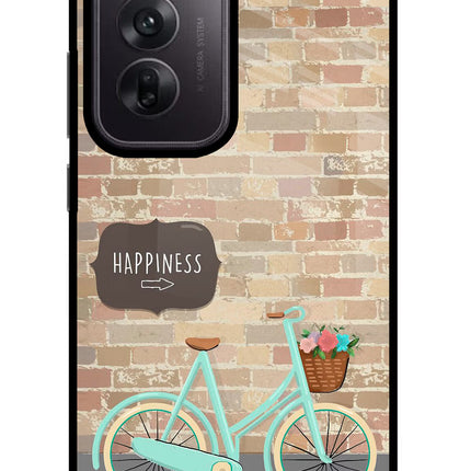 Happiness Artwork Oppo Reno12 5G Glass Case Back Cover by Casekaro