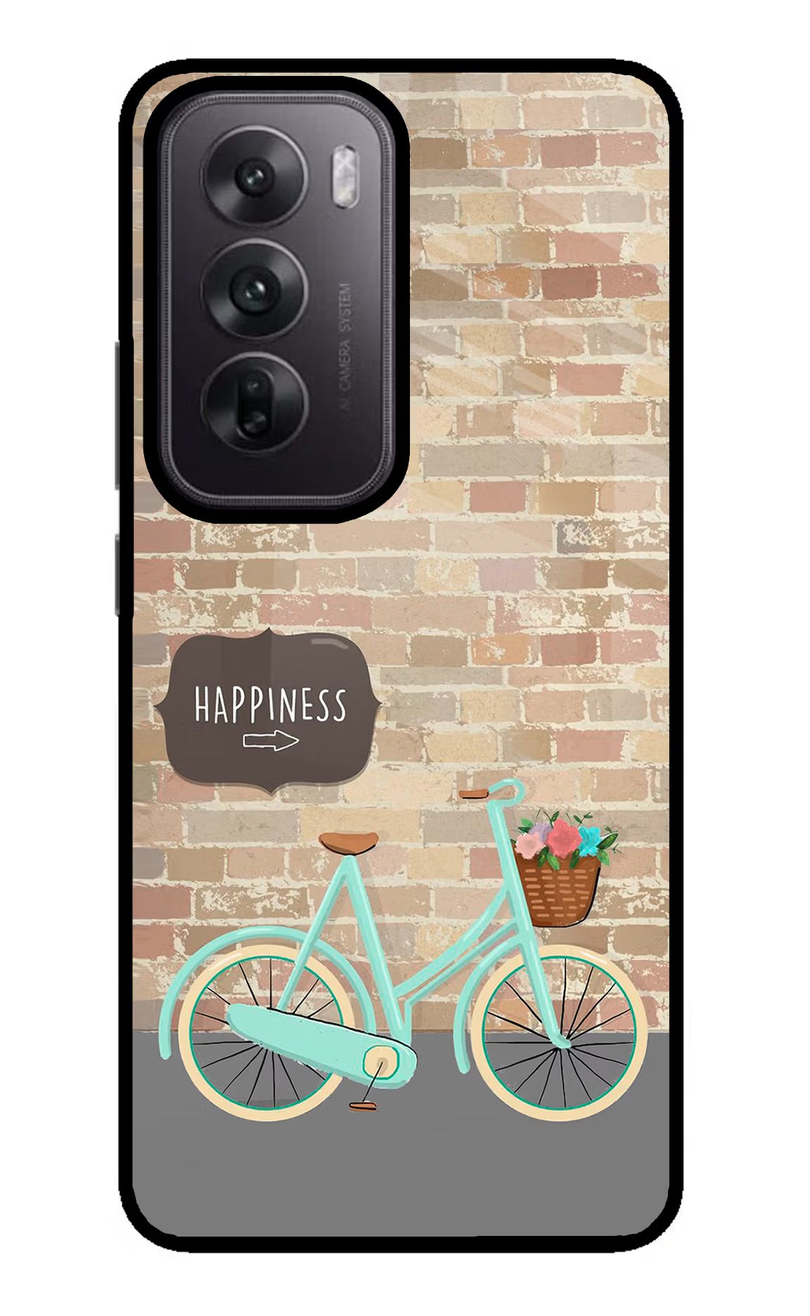 Happiness Artwork Oppo Reno12 5G Glass Case