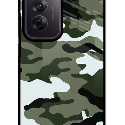Camouflage Oppo Reno12 5G Glass Case