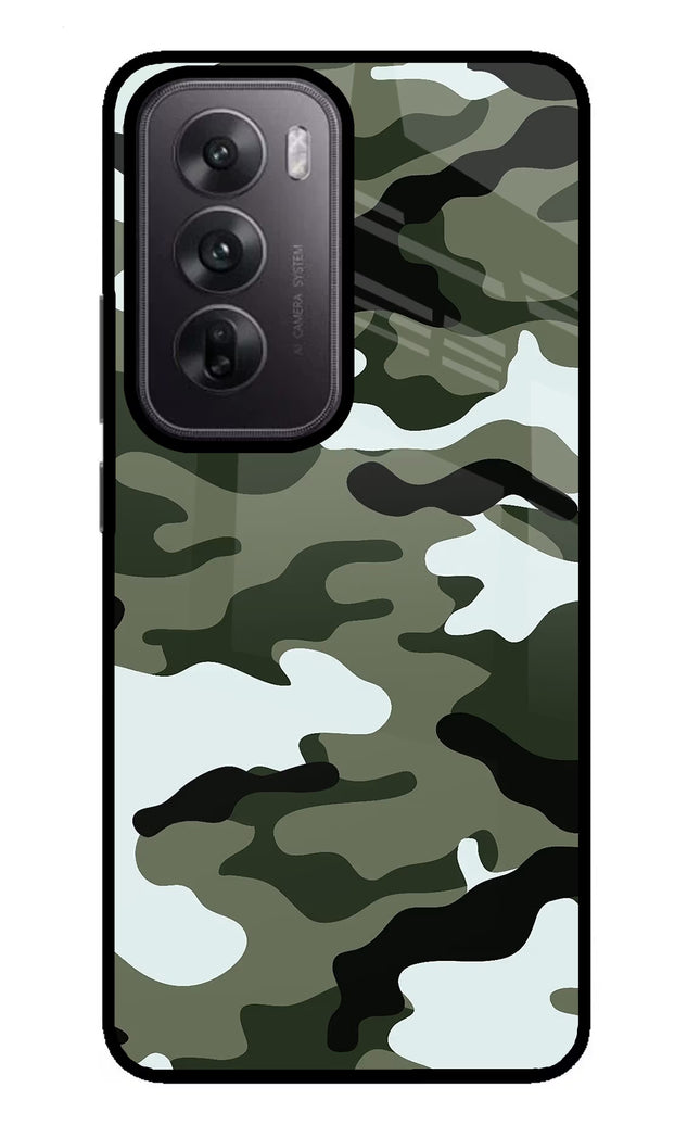 Camouflage Oppo Reno12 5G Glass Case