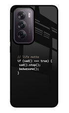 Life Motto Code Oppo Reno12 5G Glass Case