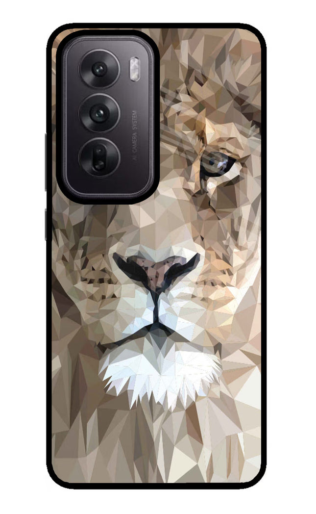 Lion Art Oppo Reno12 5G Glass Case