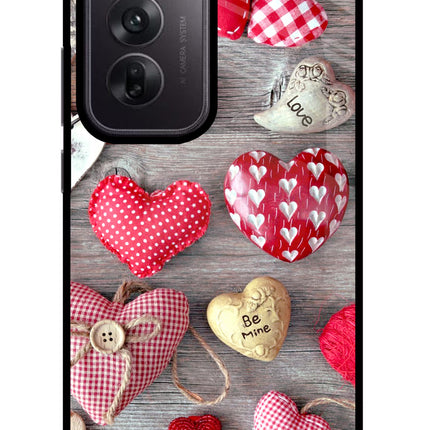 Love Wallpaper Oppo Reno12 5G Glass Case Back Cover by Casekaro