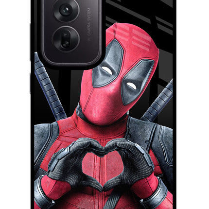 Deadpool Oppo Reno12 5G Glass Case Back Cover by Casekaro