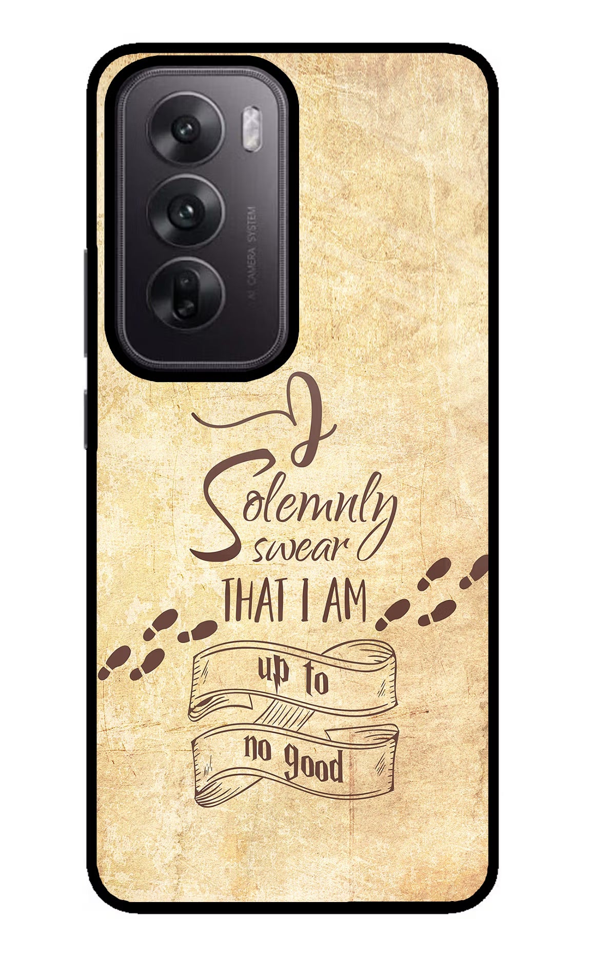 I Solemnly swear that i up to no good Oppo Reno12 5G Glass Case