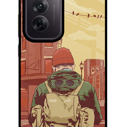 Adventurous Oppo Reno12 5G Glass Case Back Cover by Casekaro