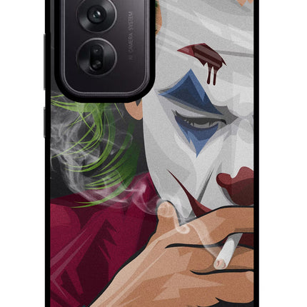 Joker Smoking Oppo Reno12 5G Glass Case Back Cover by Casekaro