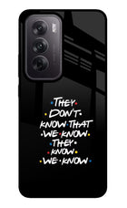 FRIENDS Dialogue Oppo Reno12 5G Glass Case