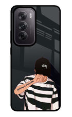 Aesthetic Boy Oppo Reno12 5G Glass Case