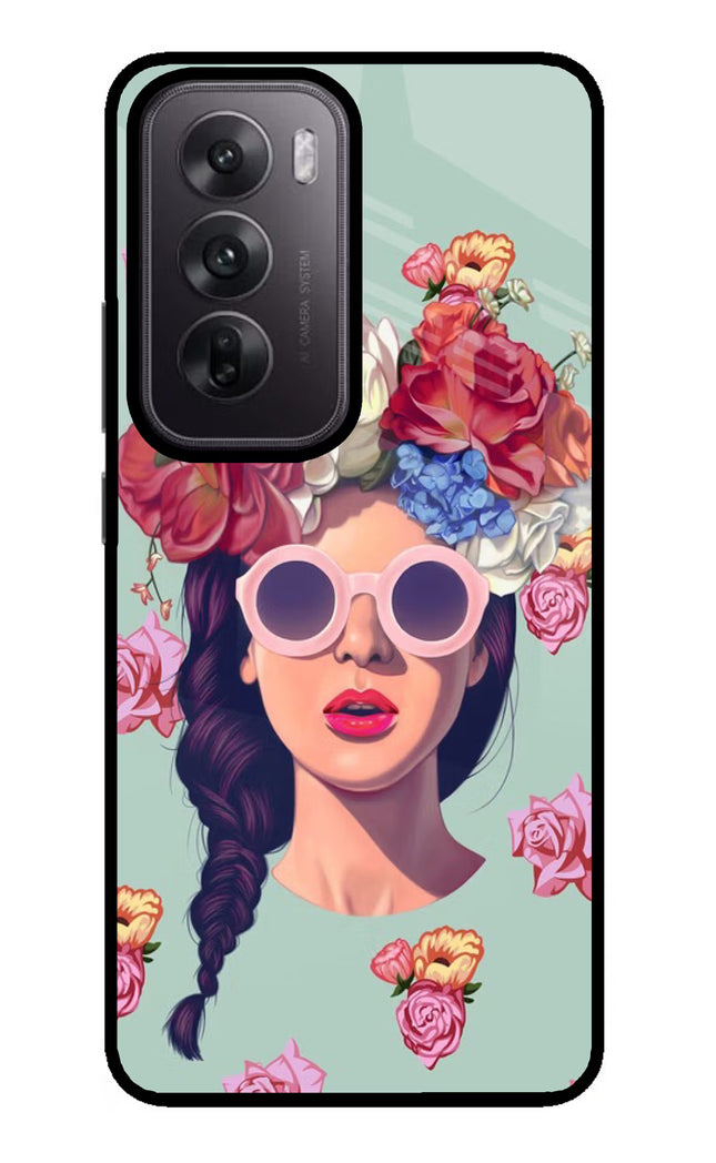 Pretty Girl Oppo Reno12 5G Glass Case