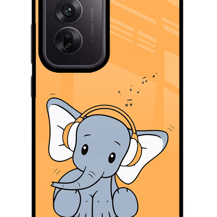 High On Music Oppo Reno12 5G Glass Case Back Cover by Casekaro